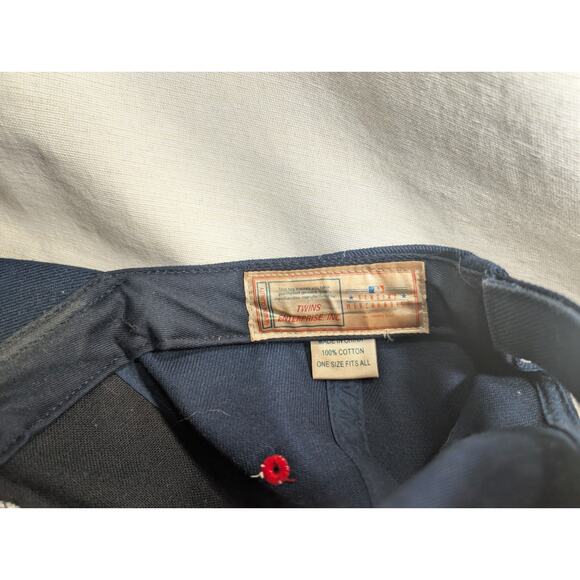 Cleveland Indians Snapback Cap Hat 90s Genuine Rare Vintage Twins ENTERPRISE - Picture 5 of 5